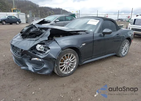 2017 Fiat 124 Spider Classica from USA, damaged, VIN JC1NFAEK7H0106877